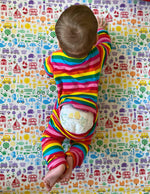Easy Change Rainbow Babygrow - Stylish Mum