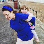 Bex Blue Breastfeeding Jumper - Stylish Mum