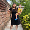 Black Breastfeeding Dress - Stylish Mum