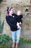 Black Breastfeeding Hoodie - Stylish Mum