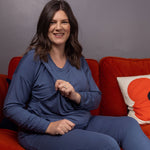 Bonnie Blue Breastfeeding Pyjamas - Stylish Mum