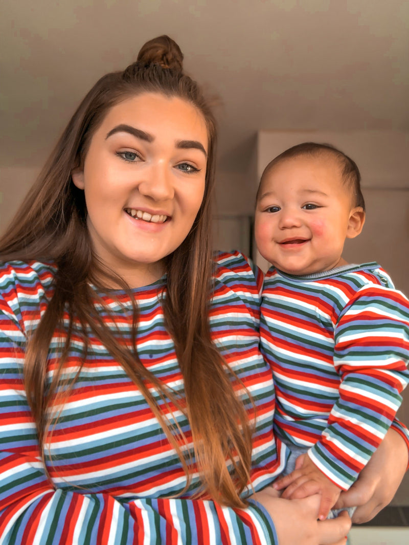Cara Stripe Breastfeeding Top - Stylish Mum