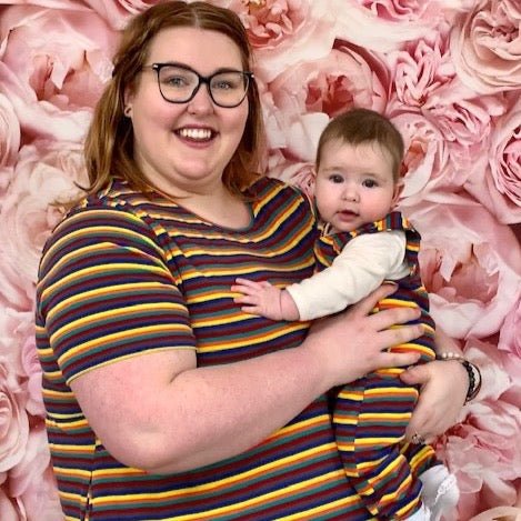 Hazel Stripe Breastfeeding Top - Stylish Mum for breastfeeding clothes UK