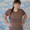 Hazel Stripe Breastfeeding Top - Stylish Mum for breastfeeding clothes UK
