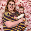 Hazel Stripe Breastfeeding Top - Stylish Mum