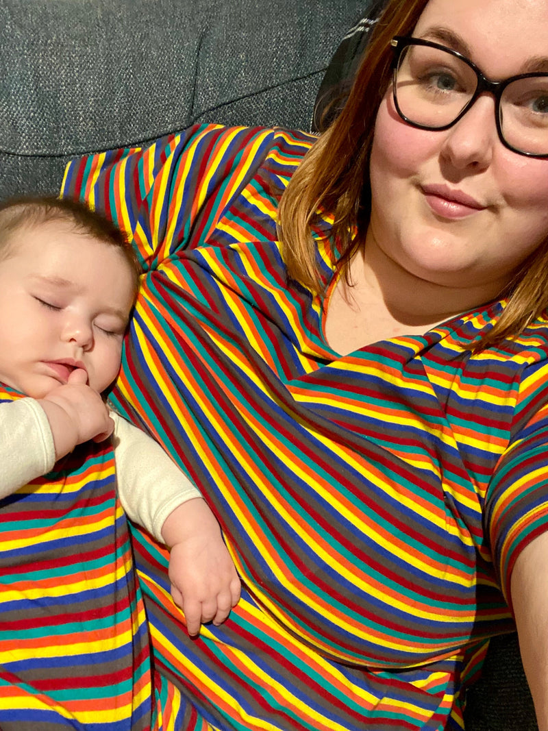 Hazel Stripe Breastfeeding Top - Stylish Mum