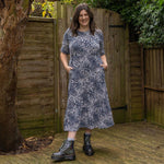 Lola Leopard Midi Breastfeeding Dress - Stylish Mum for breastfeeding clothes UK