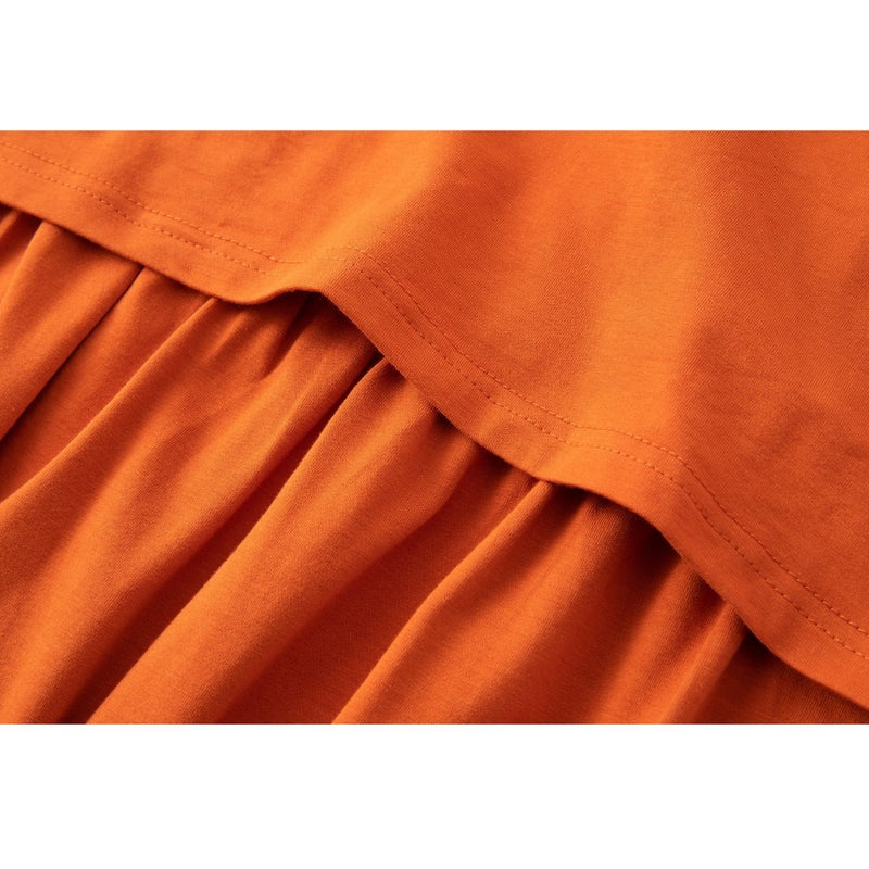 Orla Orange Breastfeeding Skater Dress - Stylish Mum for mums