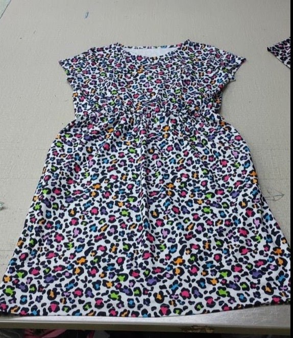 Pre-order Ruby Rainbow Leopard Breastfeeding Dress - Stylish Mum for breastfeeding jumpers UK