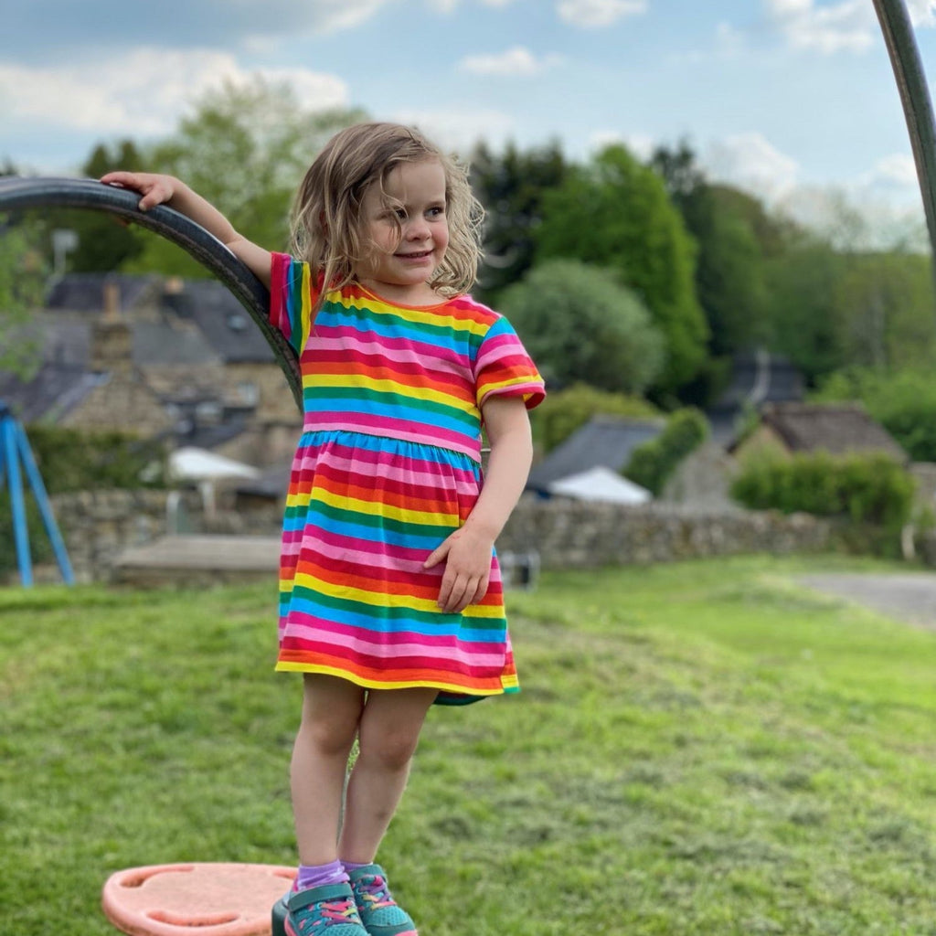 Rainbow Kid Dress - Stylish Mum