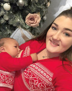 Red LOVE Breastfeeding Top - Stylish Mum