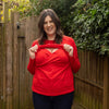 Red LOVE Breastfeeding Top - Stylish Mum