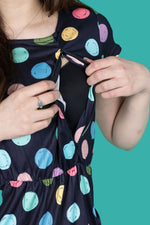 Shona Spot Breastfeeding Dress - Stylish Mum