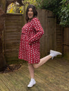 Tartan Breastfeeding Skater Dress - Stylish Mum
